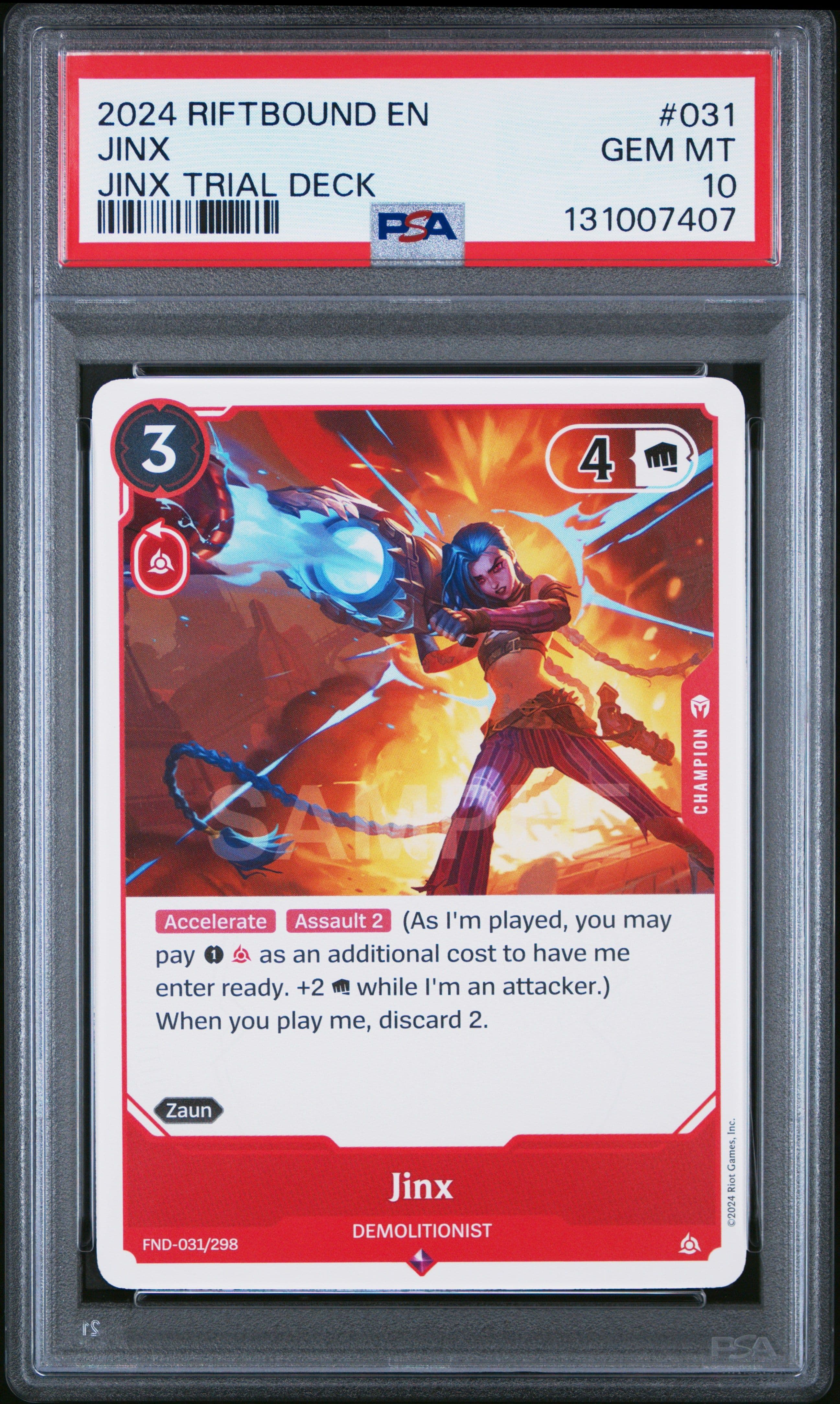 Jinx - Demolitionist — PSA 10