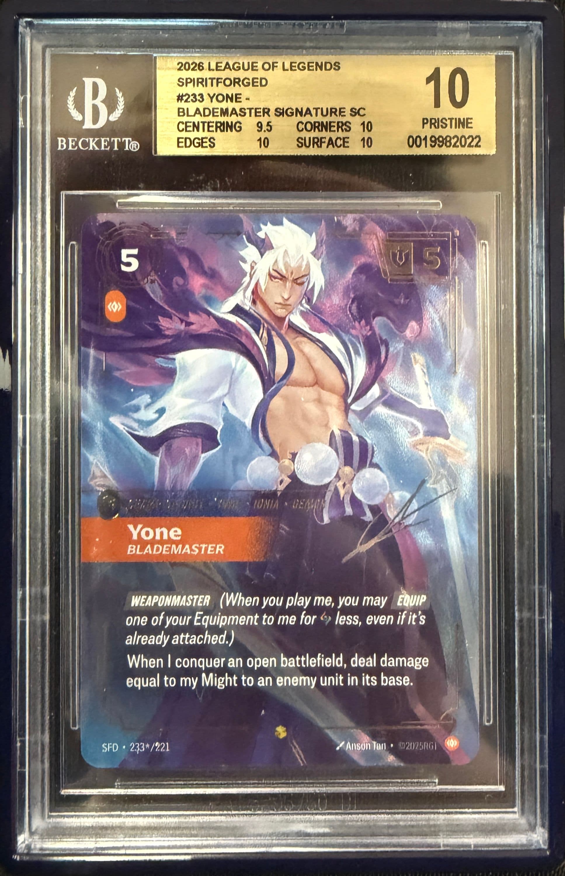 Yone - Blademaster (Signature) — BGS 10