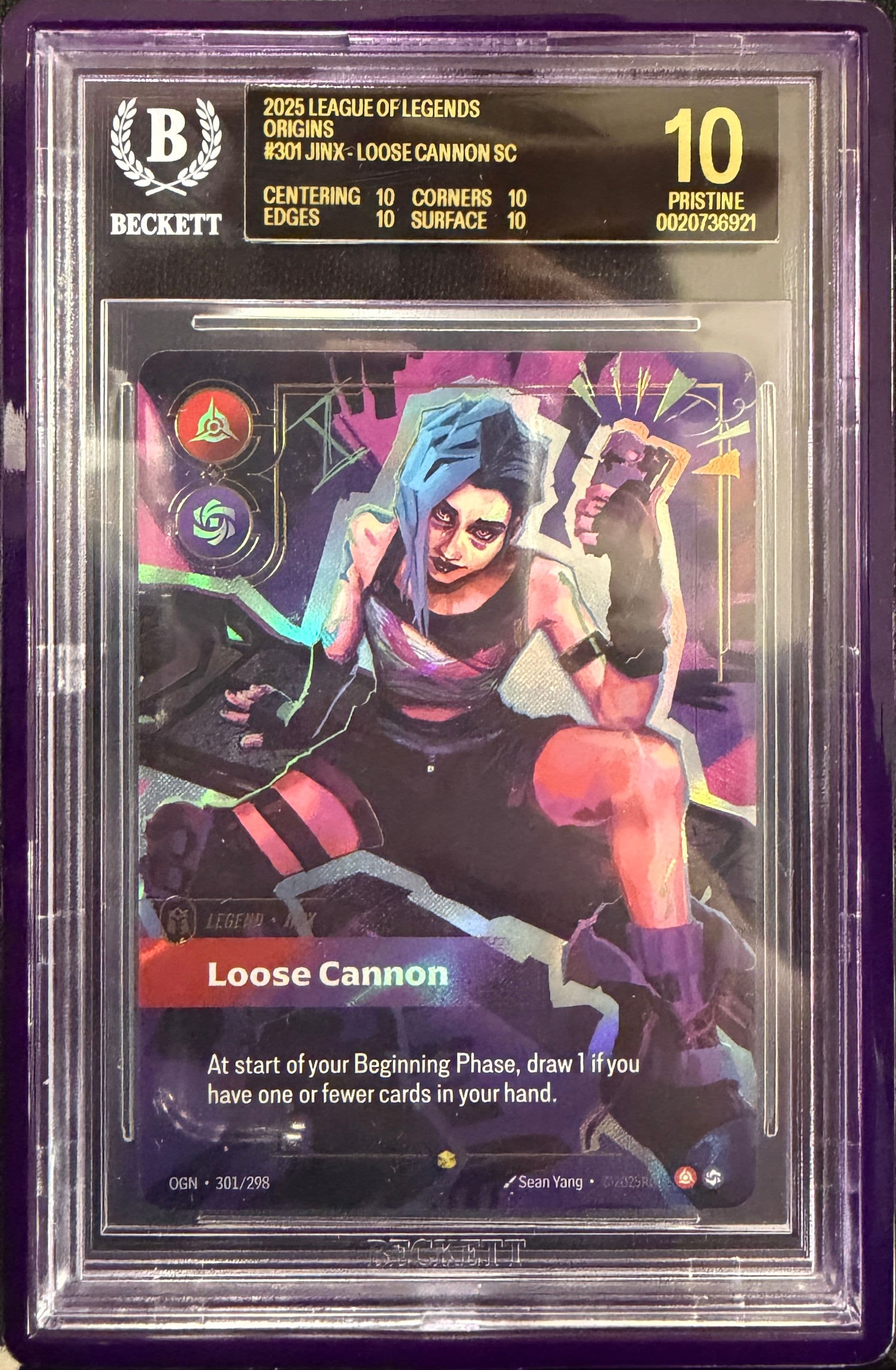 Jinx - Loose Cannon (Overnumber) — BGS Black Label