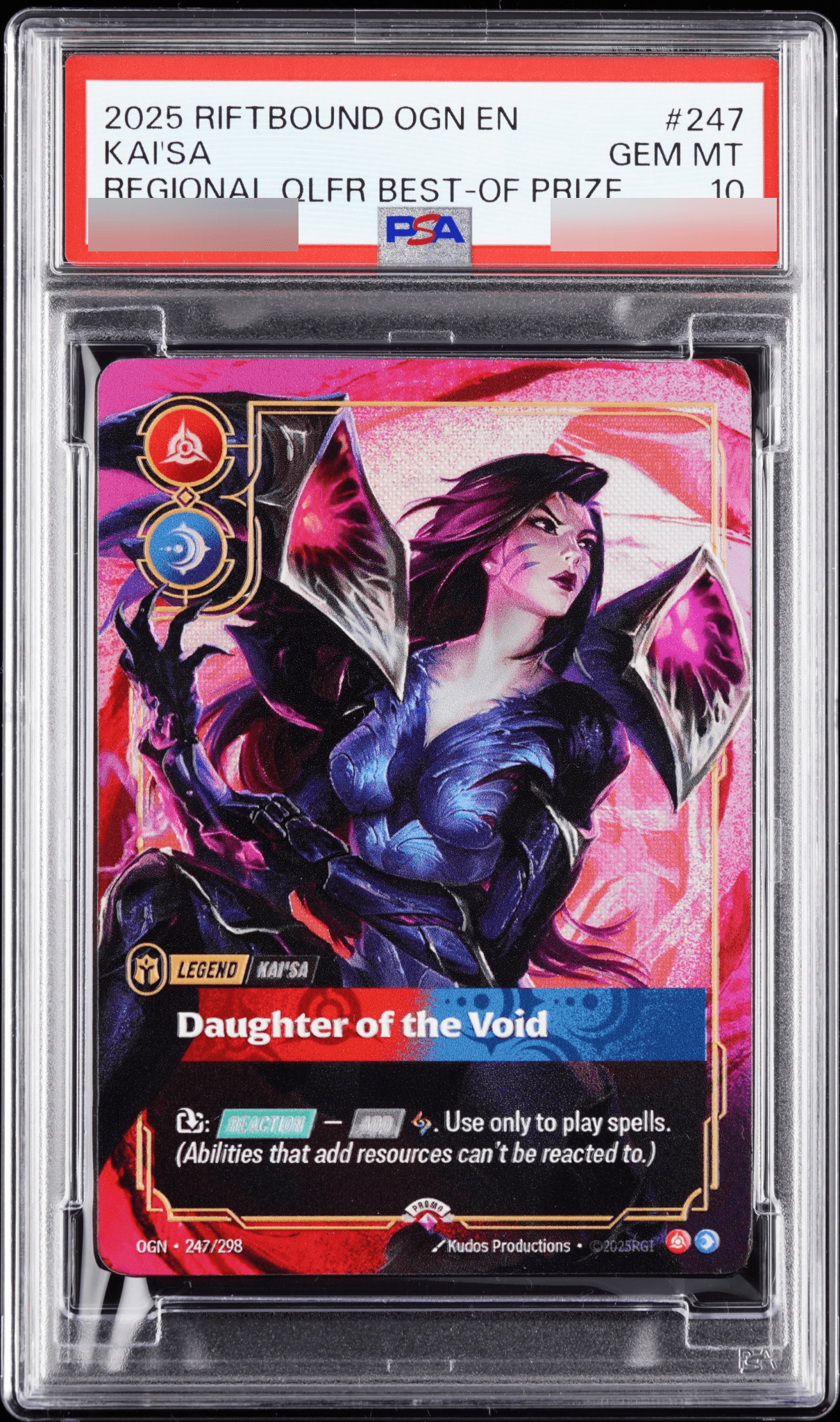 Kai'Sa - Daughter Of The Void (Metal) — PSA 10 — Front