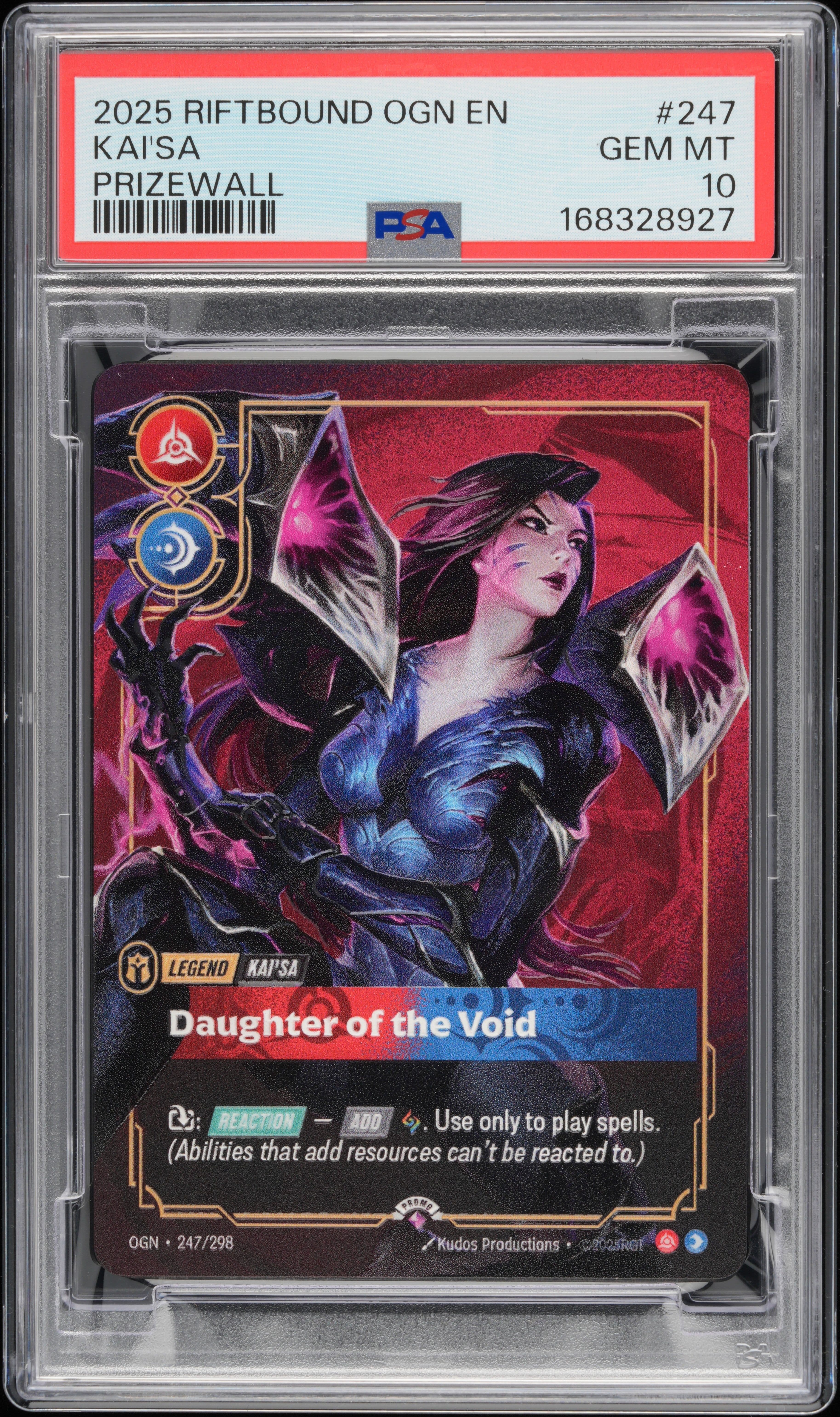 Kai'Sa - Daughter Of The Void (Metal) — PSA 10 — Front